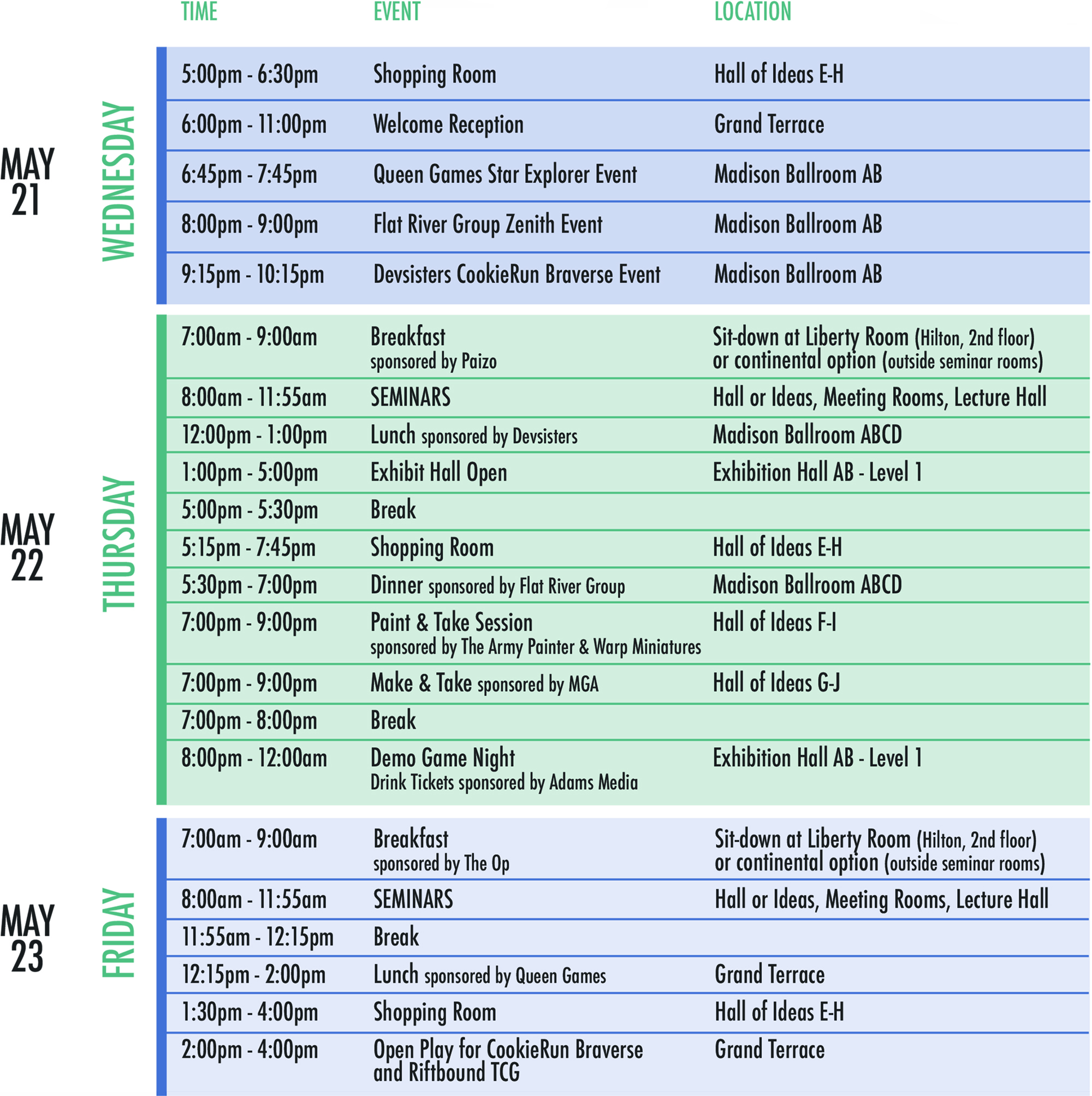 ACD Expo 2025 Schedule